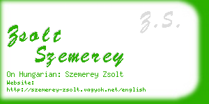 zsolt szemerey business card